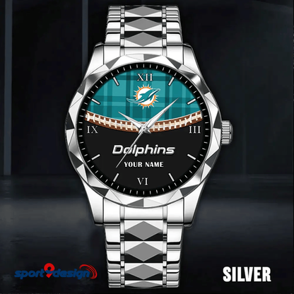 Miami Dolphins Luxury Diamond Men Watch Trending 2025
