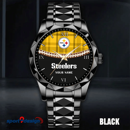 Pittsburgh Steelers Luxury Diamond Men Watch Trending 2025