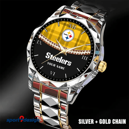 Pittsburgh Steelers Luxury Diamond Men Watch Trending 2025