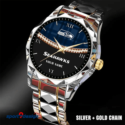 Seattle Seahawks Luxury Diamond Men Watch Trending 2025