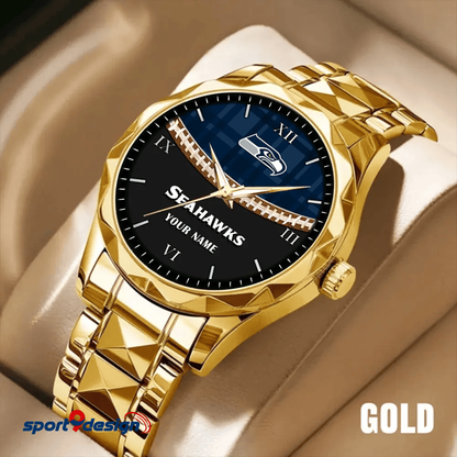 Seattle Seahawks Luxury Diamond Men Watch Trending 2025
