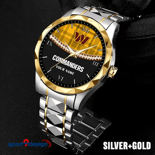 Washington Commanders Luxury Diamond Men Watch Trending 2025