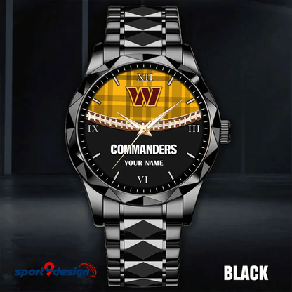 Washington Commanders Luxury Diamond Men Watch Trending 2025