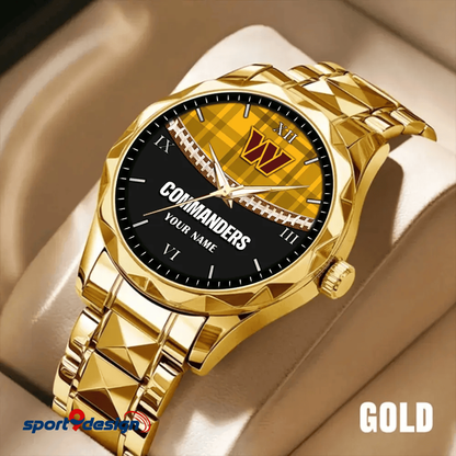 Washington Commanders Luxury Diamond Men Watch Trending 2025