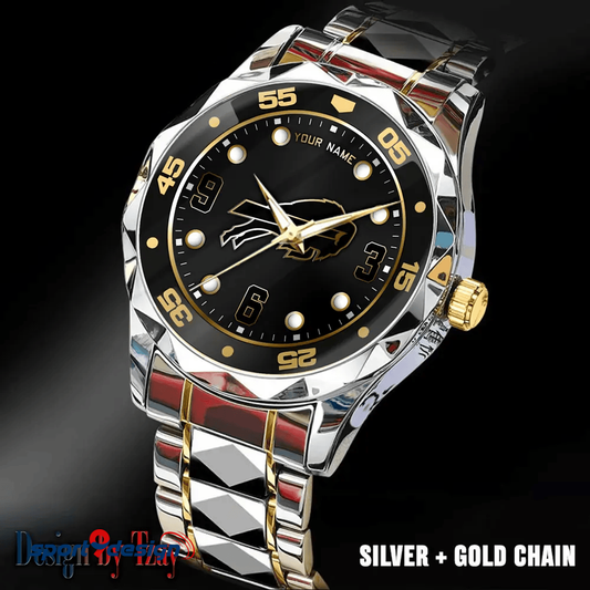 Buffalo Bills Luxury Diamond Men Watch Trending 2025