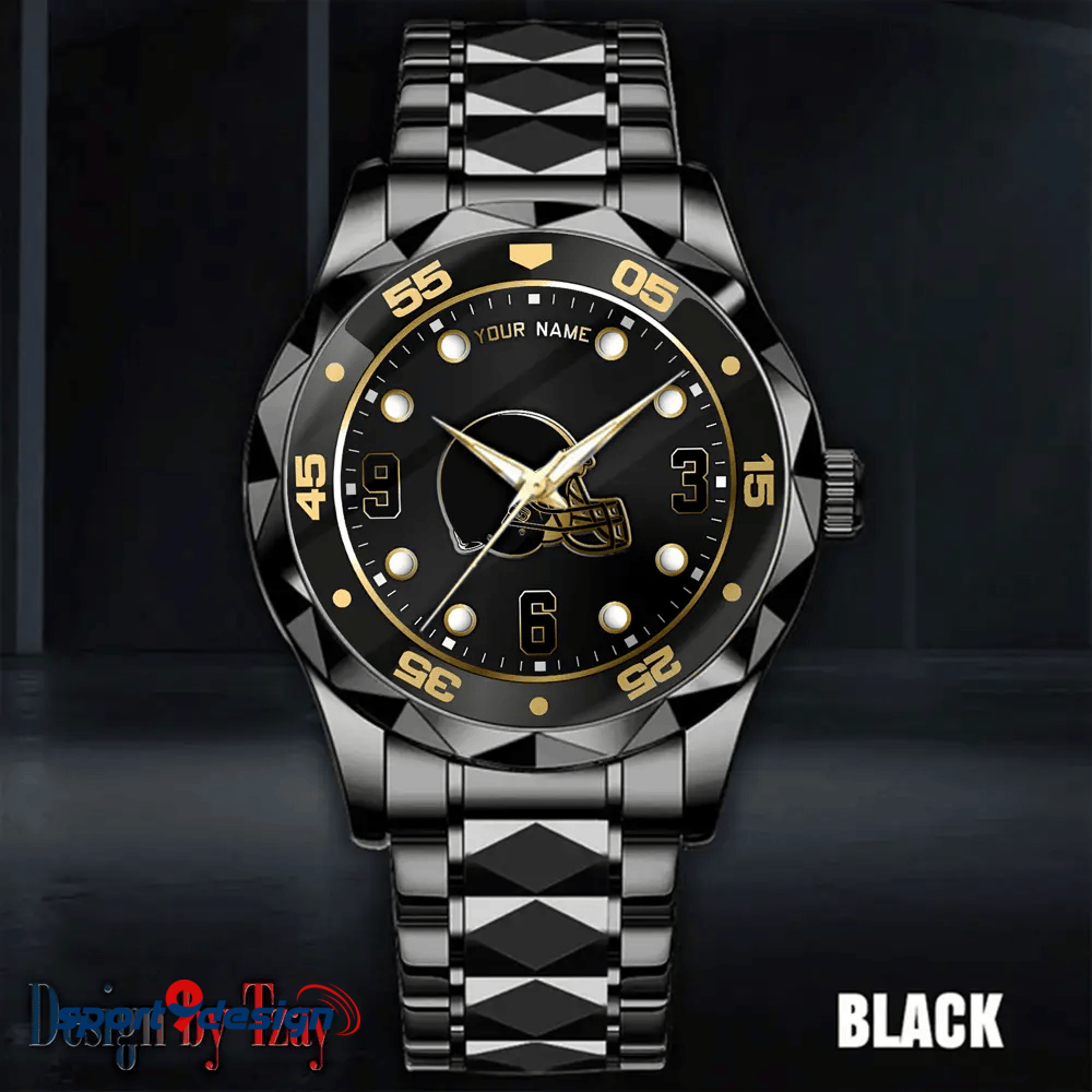 Cleveland Browns Luxury Diamond Men Watch Trending 2025