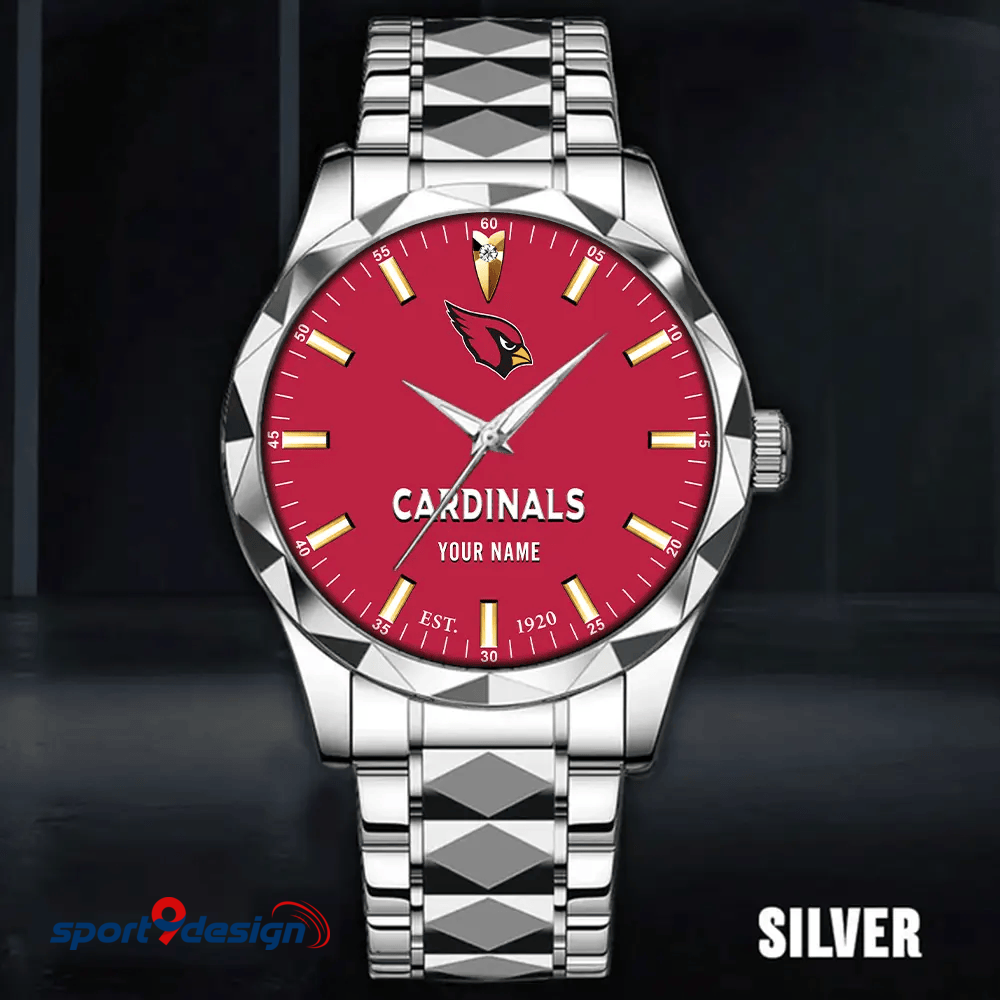 Arizona Cardinals Luxury Diamond Men Watch Trending 2025