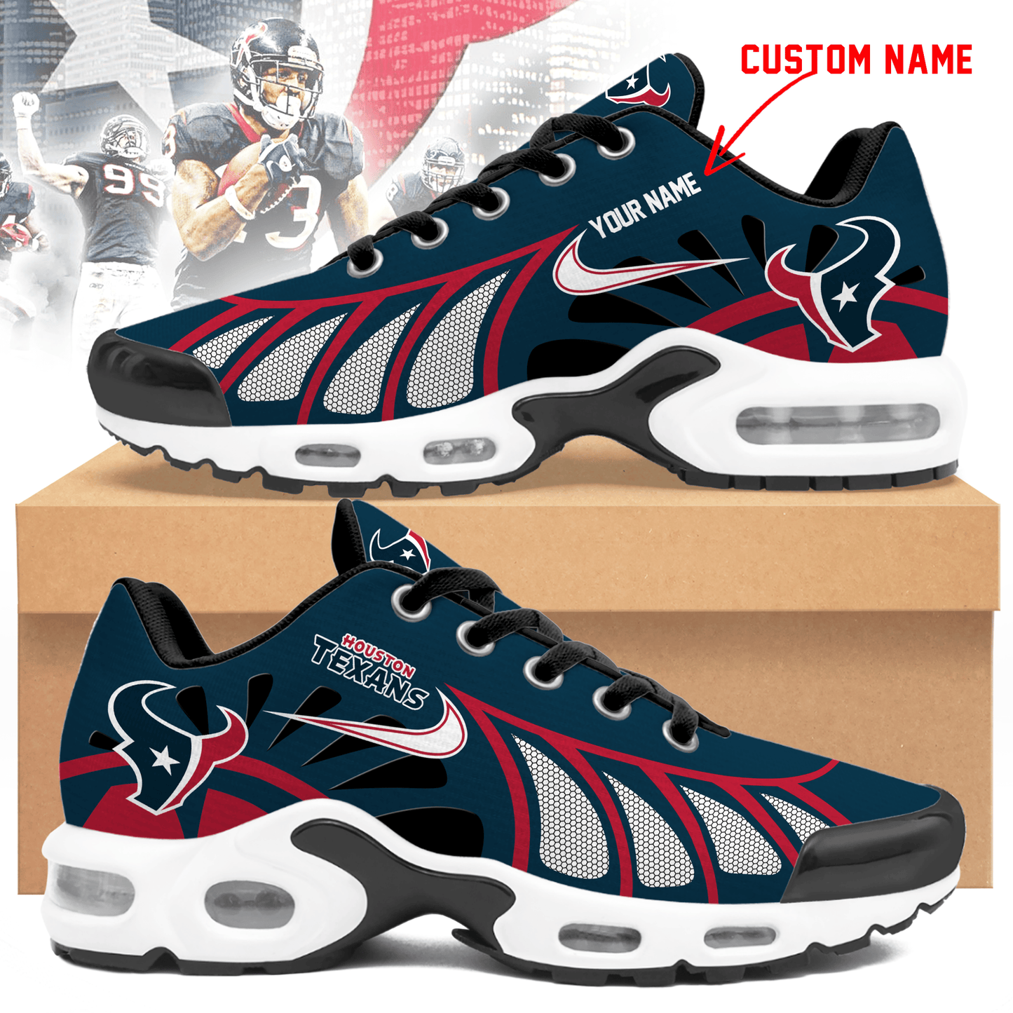 Houston Texans | Personalized Air Max Shoes Limited Edition TD 050625