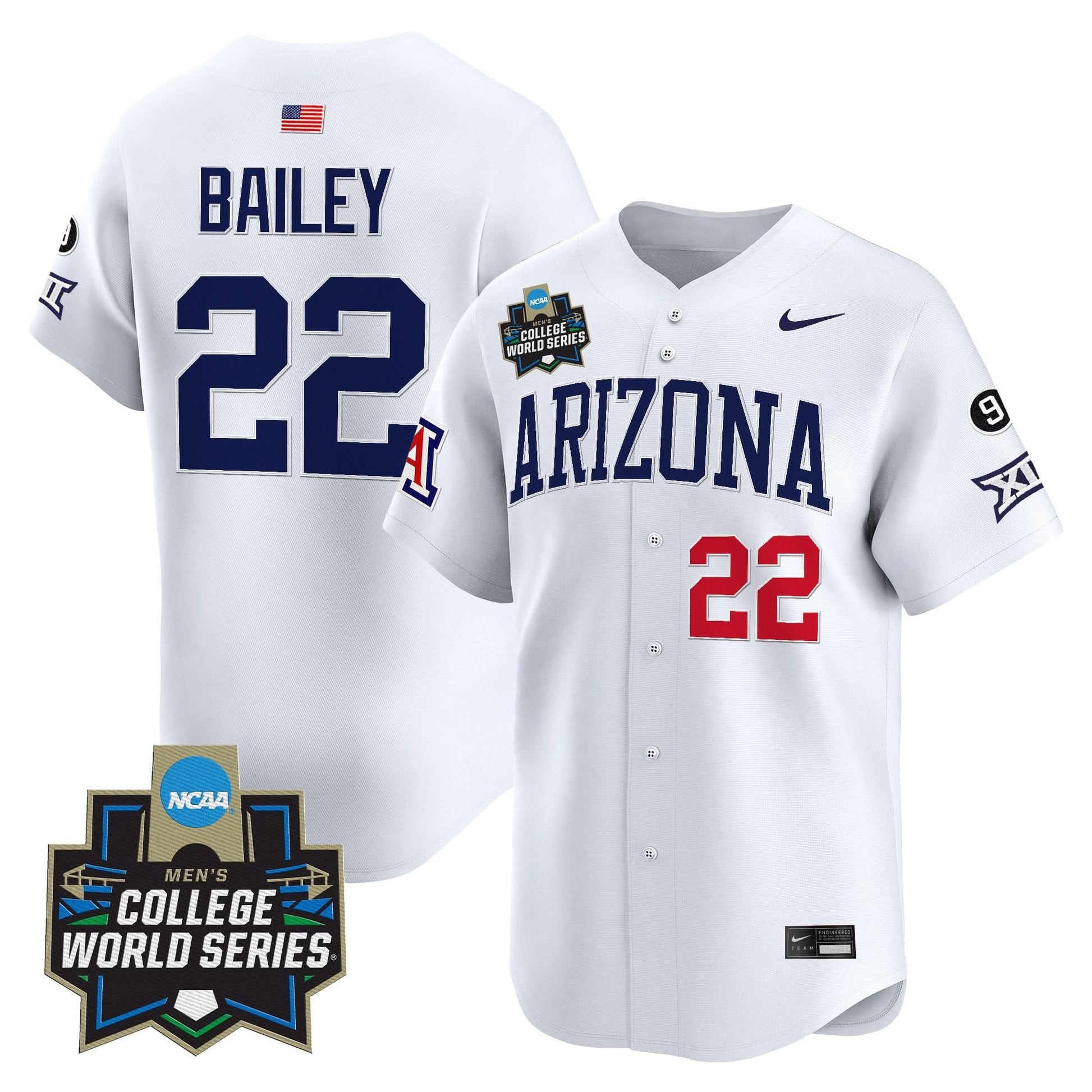 Men's Arizona Wildcats 2025 World Series Vapor Premier Limited Jersey - All Stitched