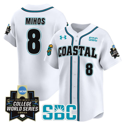 Men's Coastal Carolina Chanticleers 2025 World Series Vapor Premier Limited Jersey - All Stitched