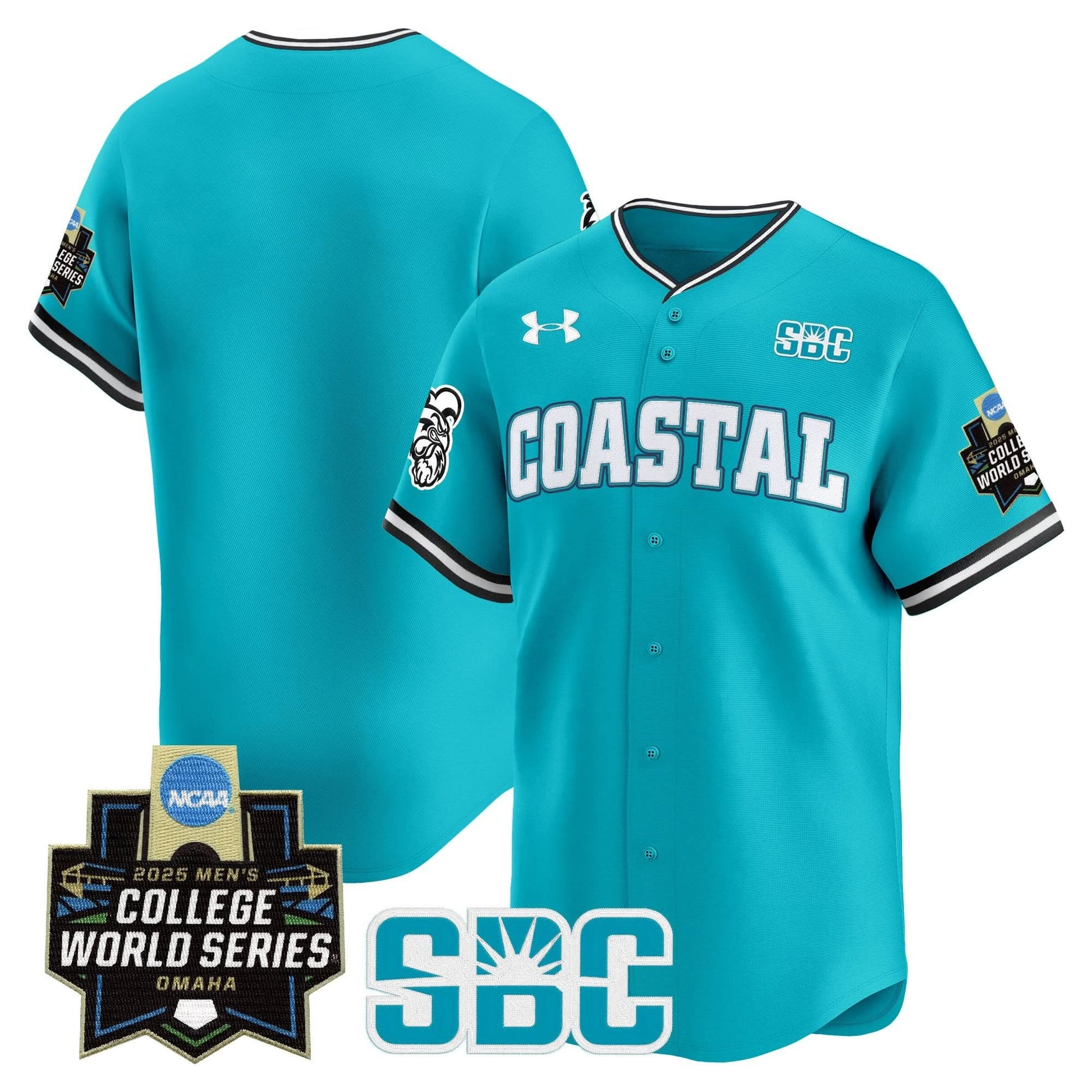 Men's Coastal Carolina Chanticleers 2025 World Series Vapor Premier Limited Jersey - All Stitched