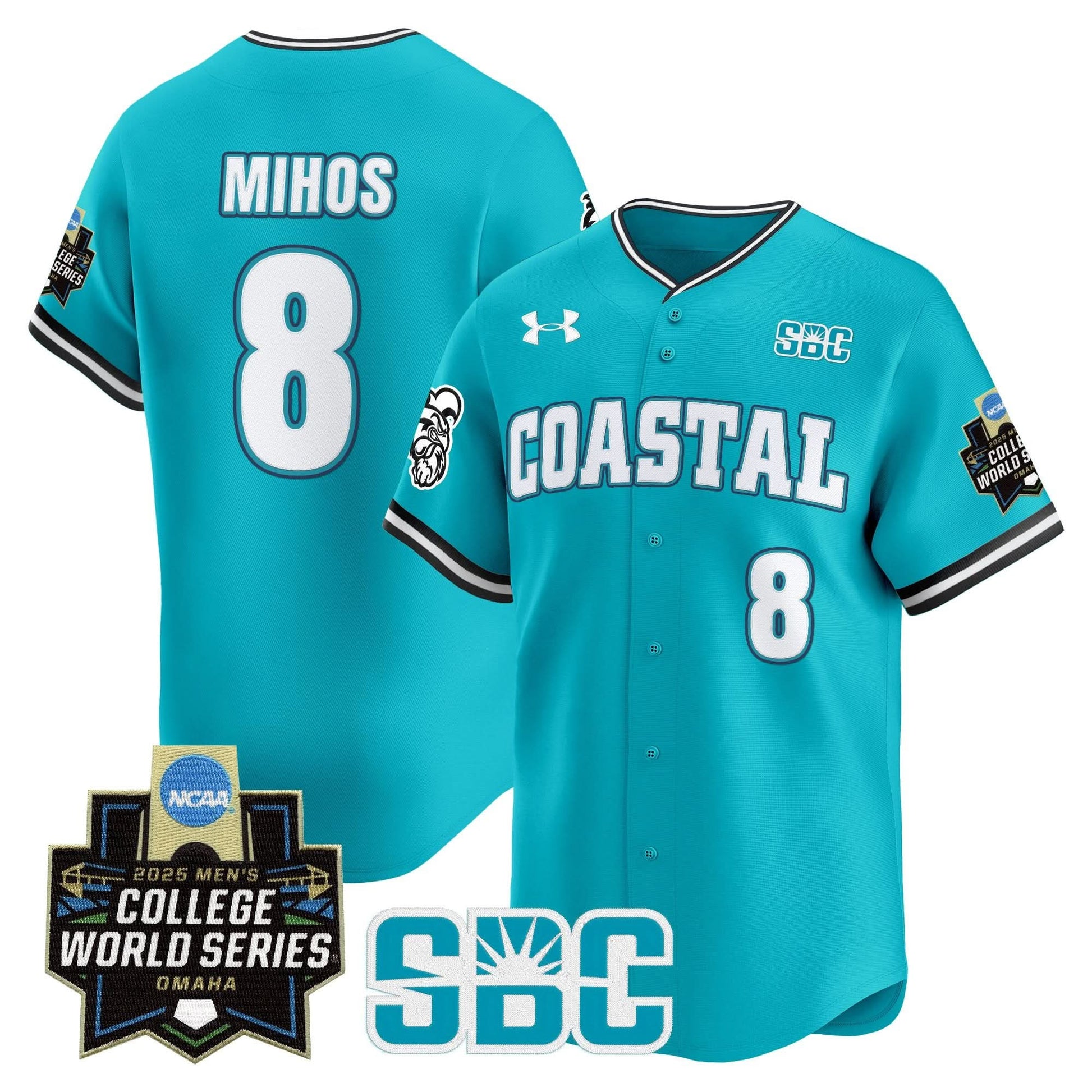 Men's Coastal Carolina Chanticleers 2025 World Series Vapor Premier Limited Jersey - All Stitched