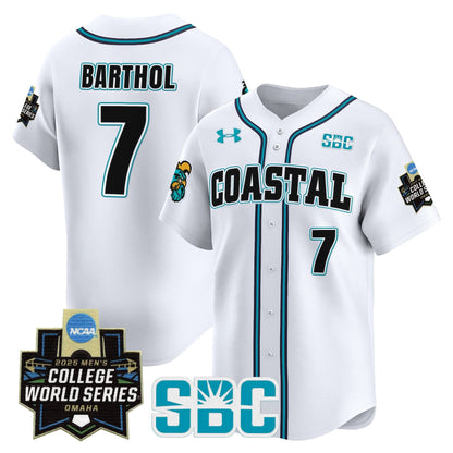 Men's Coastal Carolina Chanticleers 2025 World Series Vapor Premier Limited Jersey - All Stitched