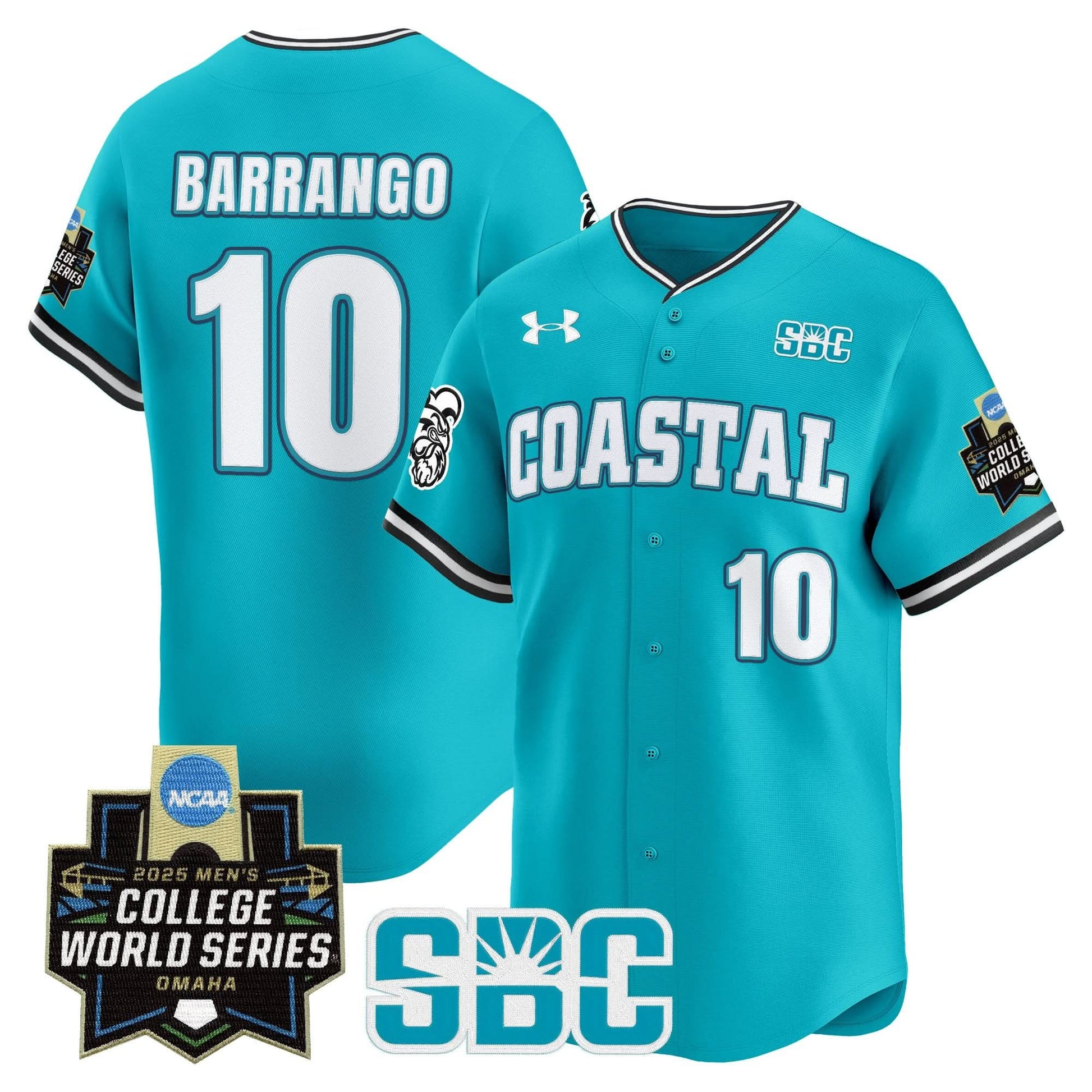 Men's Coastal Carolina Chanticleers 2025 World Series Vapor Premier Limited Jersey - All Stitched