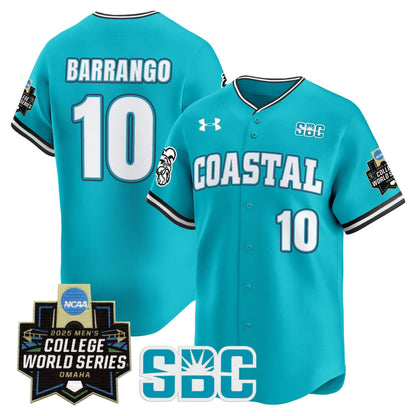 Men's Coastal Carolina Chanticleers 2025 World Series Vapor Premier Limited Jersey - All Stitched