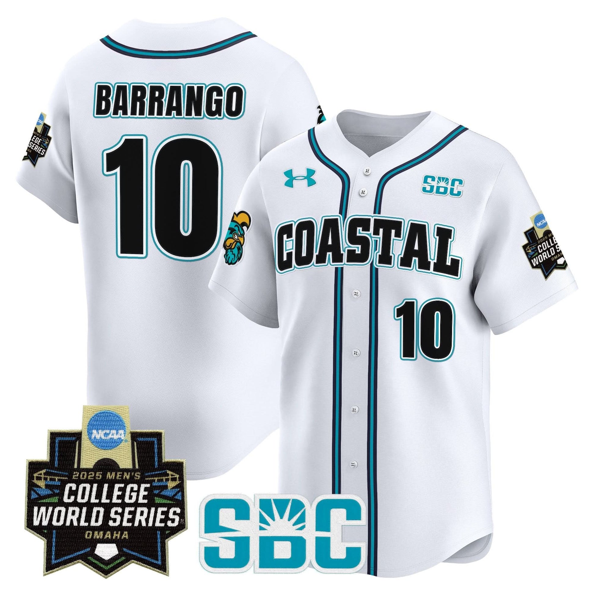 Men's Coastal Carolina Chanticleers 2025 World Series Vapor Premier Limited Jersey - All Stitched