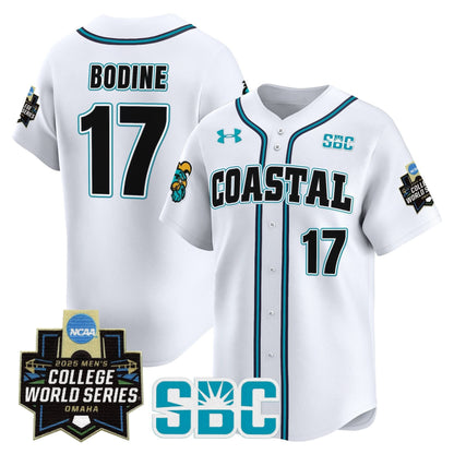 Men's Coastal Carolina Chanticleers 2025 World Series Vapor Premier Limited Jersey - All Stitched
