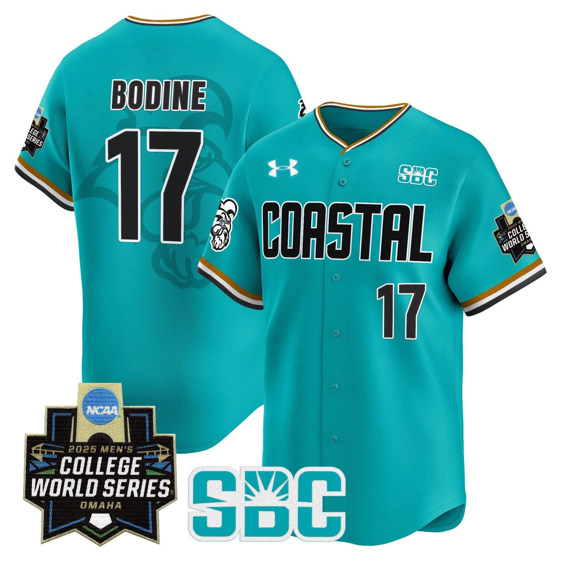 Men's Coastal Carolina Chanticleers 2025 World Series Vapor Premier Limited Jersey - All Stitched