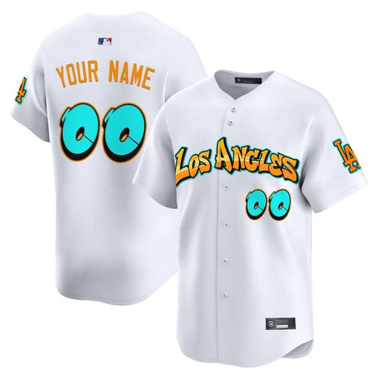Los Angeles Dodgers 'Graffiti Street Style Edition' Vapor Premier Limited Custom Jersey - All Stitched