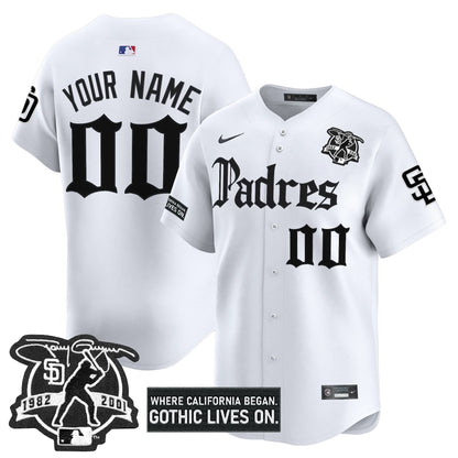 San Diego Padres 'Gothic Edition' Vapor Premier Limited Custom Jersey V2 - All Stitched