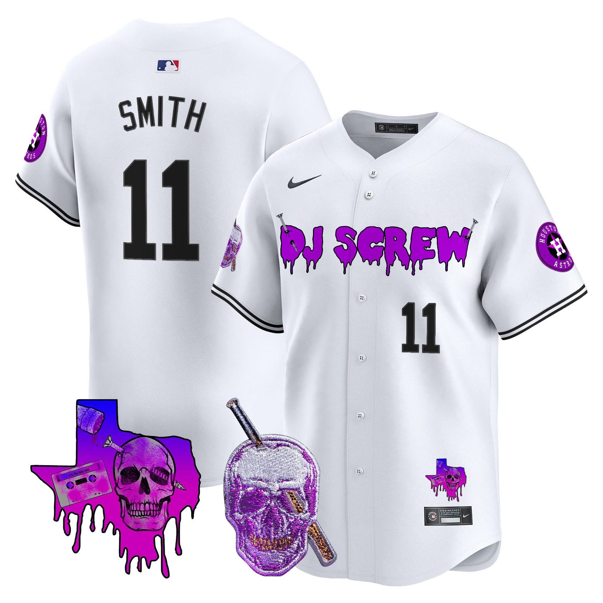 Men's Astros DJ Screw Vapor Premier Limited Jersey - All Stitched