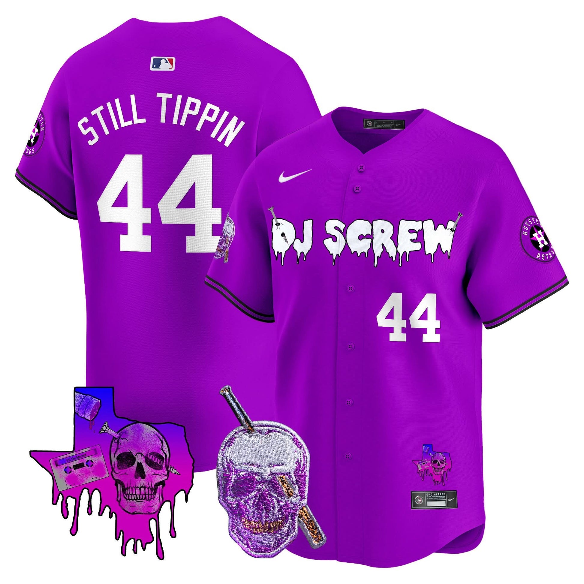 Men's Astros DJ Screw Vapor Premier Limited Jersey - All Stitched