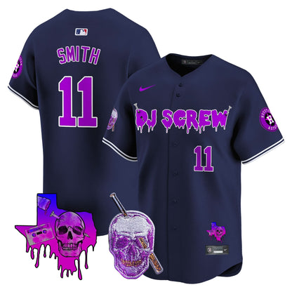 Men's Astros DJ Screw Vapor Premier Limited Jersey - All Stitched