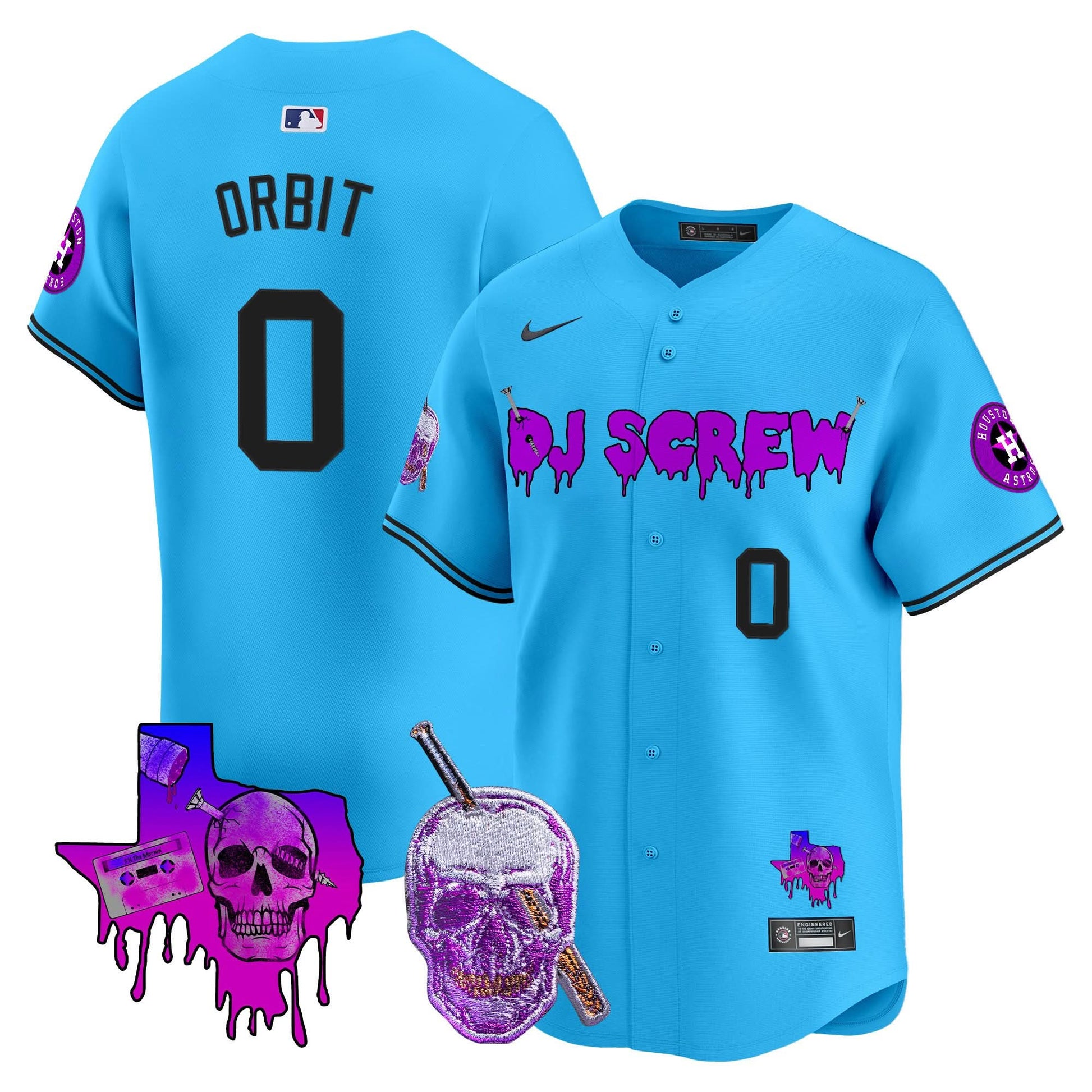 Men's Astros DJ Screw Vapor Premier Limited Jersey - All Stitched