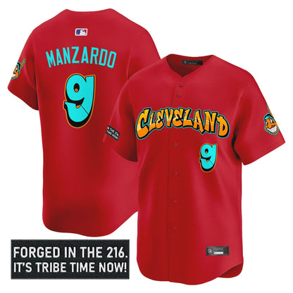 Men's Cleveland Indians 'Graffiti 216 Ink Edition' Vapor Premier Limited Jersey - All Stitched