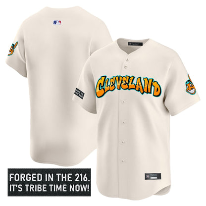 Men's Cleveland Indians 'Graffiti 216 Ink Edition' Vapor Premier Limited Jersey - All Stitched
