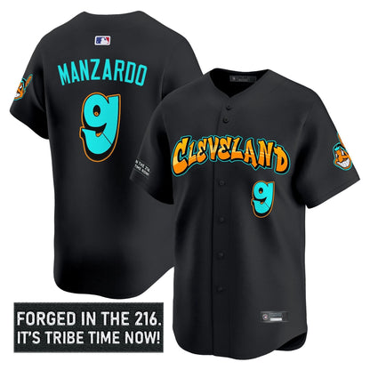 Men's Cleveland Indians 'Graffiti 216 Ink Edition' Vapor Premier Limited Jersey - All Stitched