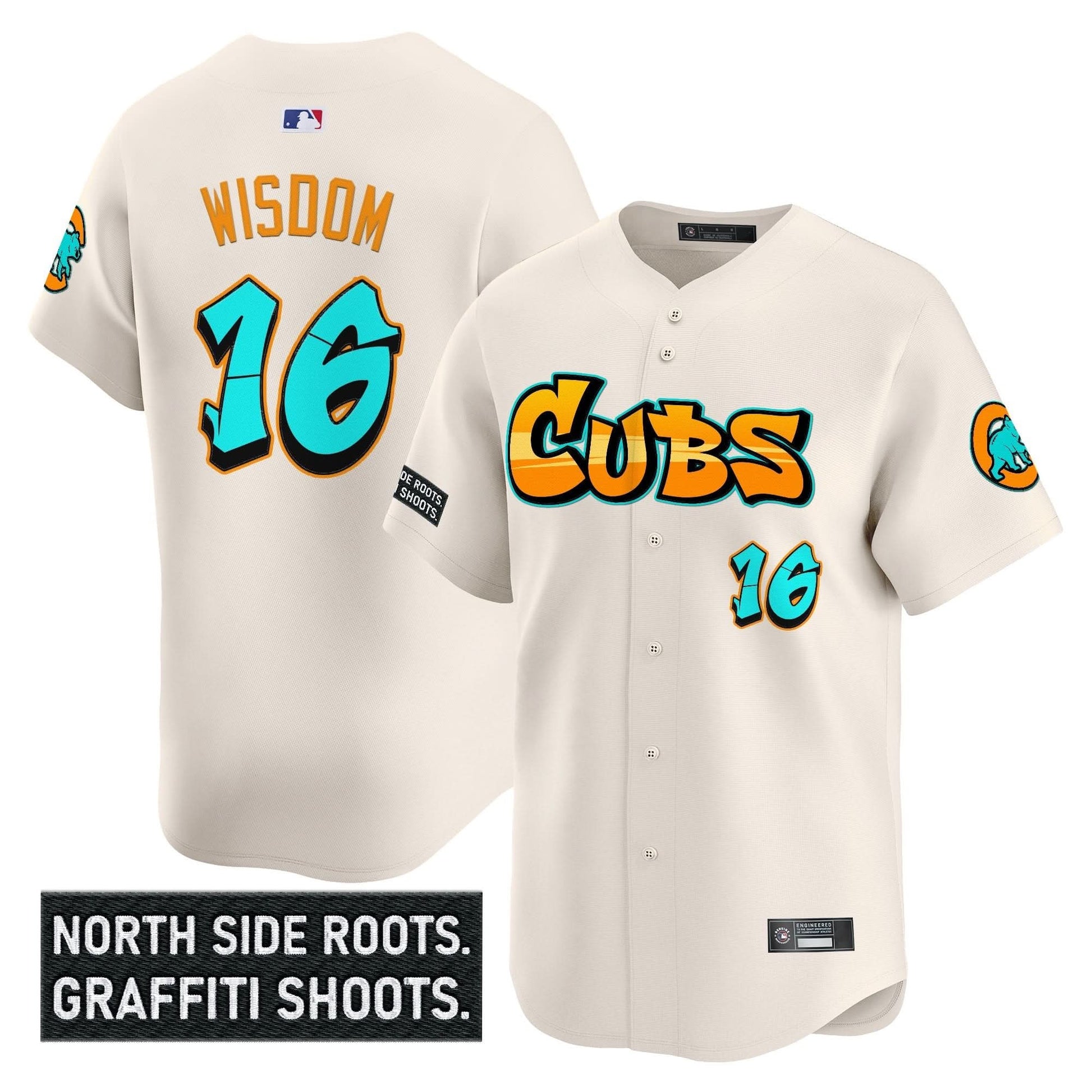 Men's Chicago Cubs 'Graffiti North Side Edition' Vapor Premier Limited Jersey - All Stitched