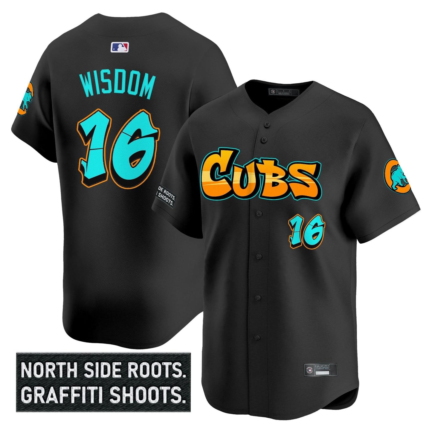 Men's Chicago Cubs 'Graffiti North Side Edition' Vapor Premier Limited Jersey - All Stitched