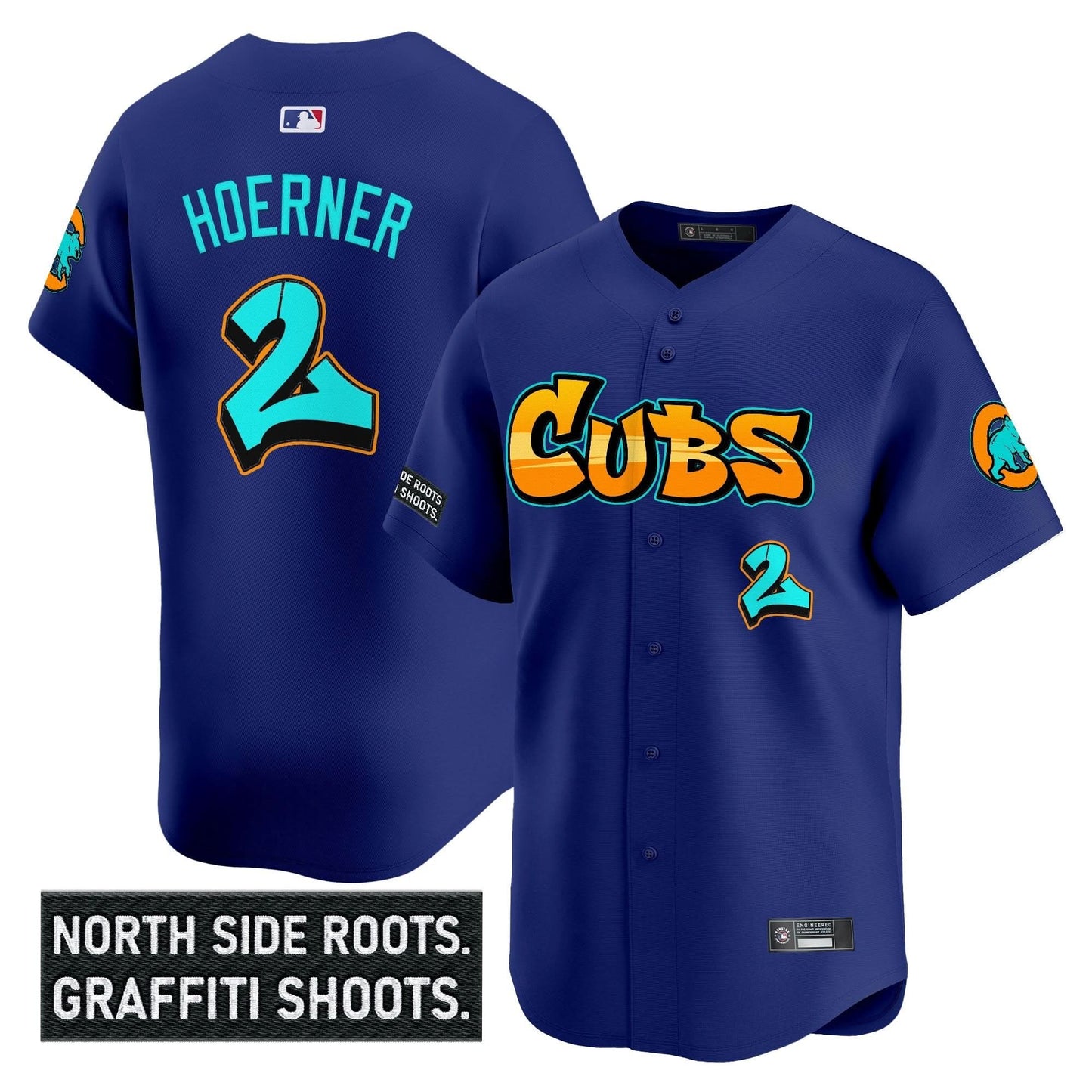 Men's Chicago Cubs 'Graffiti North Side Edition' Vapor Premier Limited Jersey - All Stitched