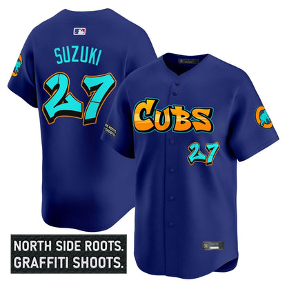 Men's Chicago Cubs 'Graffiti North Side Edition' Vapor Premier Limited Jersey - All Stitched