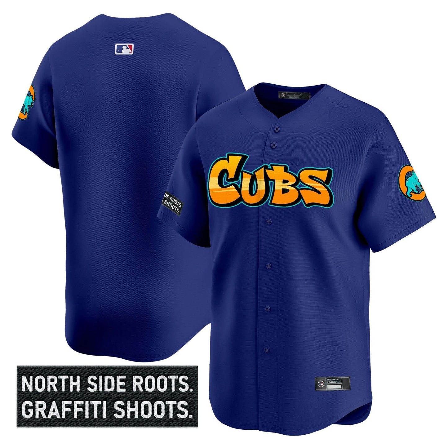 Men's Chicago Cubs 'Graffiti North Side Edition' Vapor Premier Limited Jersey - All Stitched