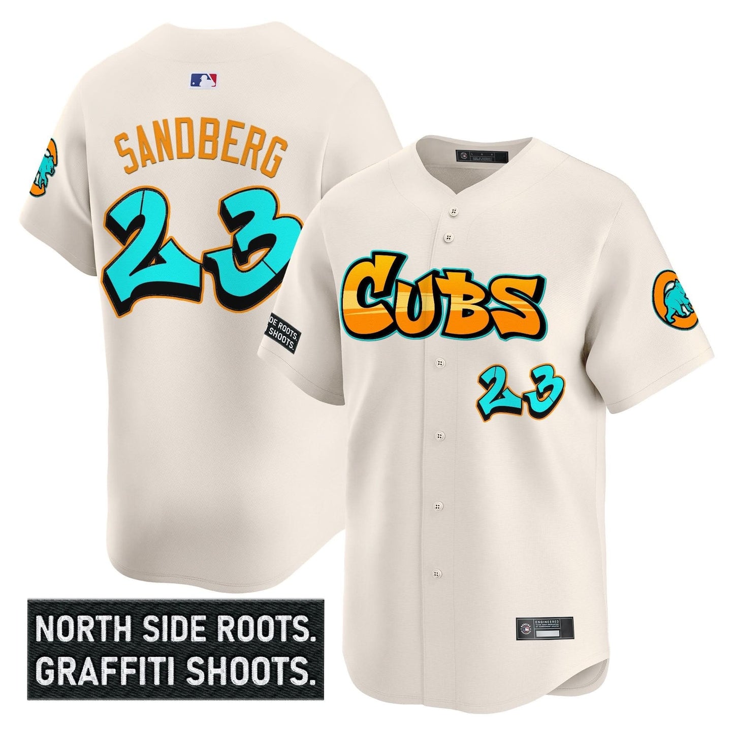 Men's Chicago Cubs 'Graffiti North Side Edition' Vapor Premier Limited Jersey - All Stitched