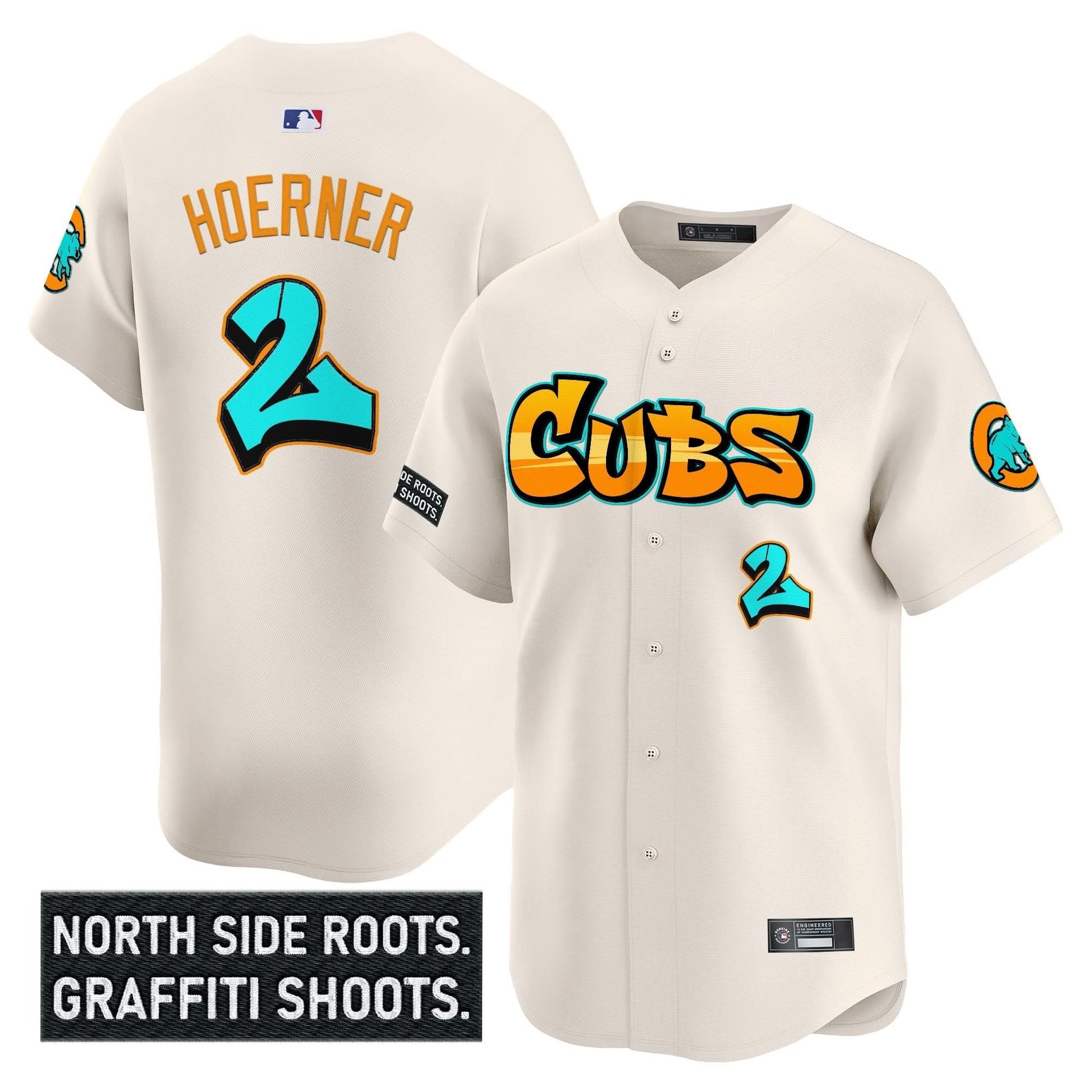Men's Chicago Cubs 'Graffiti North Side Edition' Vapor Premier Limited Jersey - All Stitched