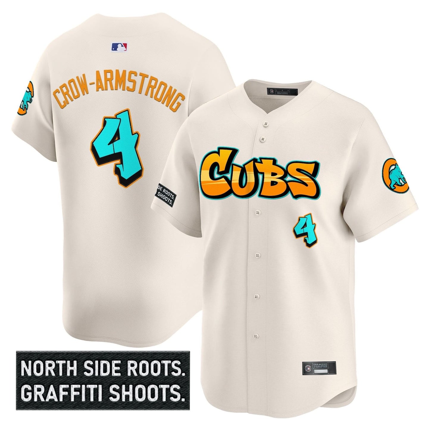 Men's Chicago Cubs 'Graffiti North Side Edition' Vapor Premier Limited Jersey - All Stitched