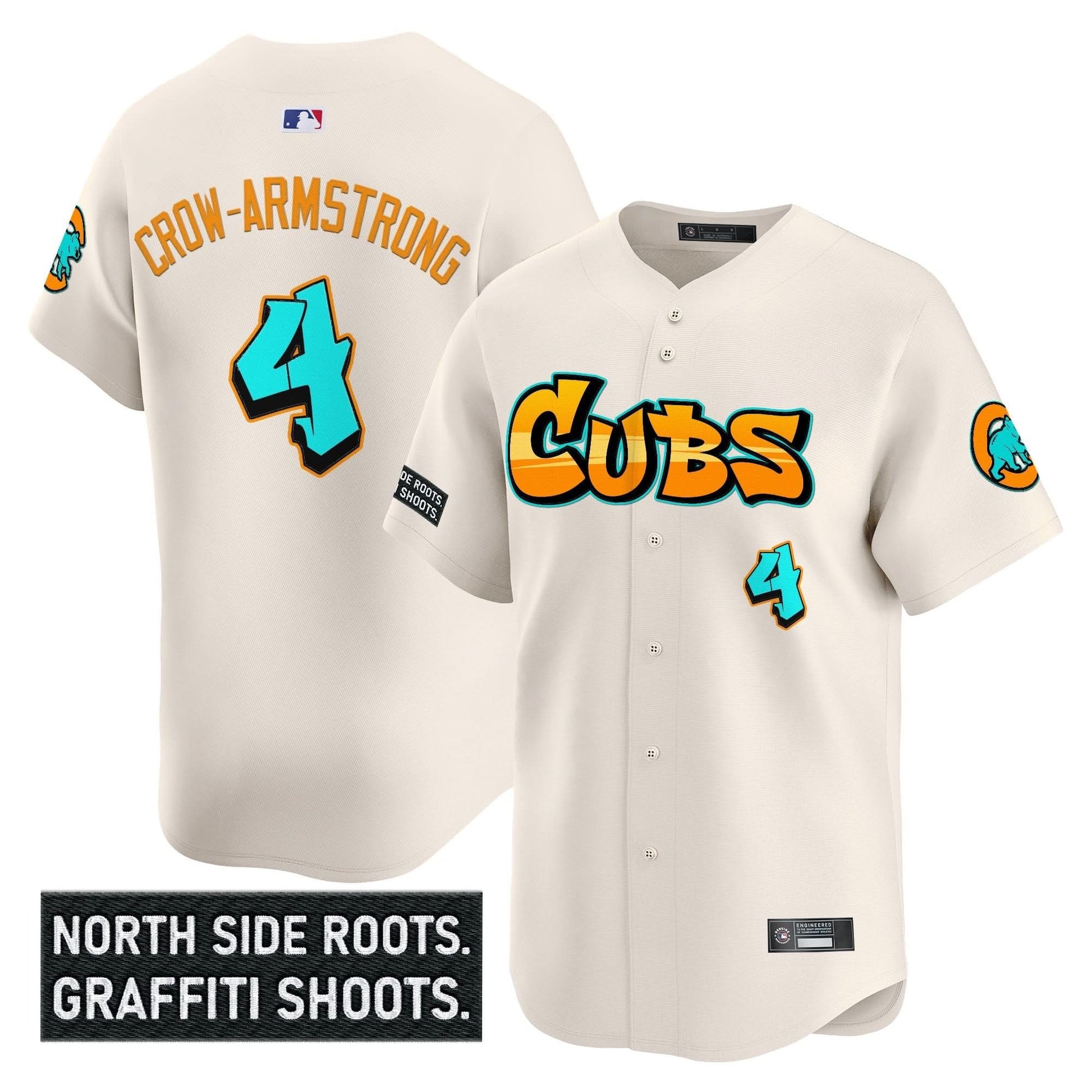 Men's Chicago Cubs 'Graffiti North Side Edition' Vapor Premier Limited Jersey - All Stitched