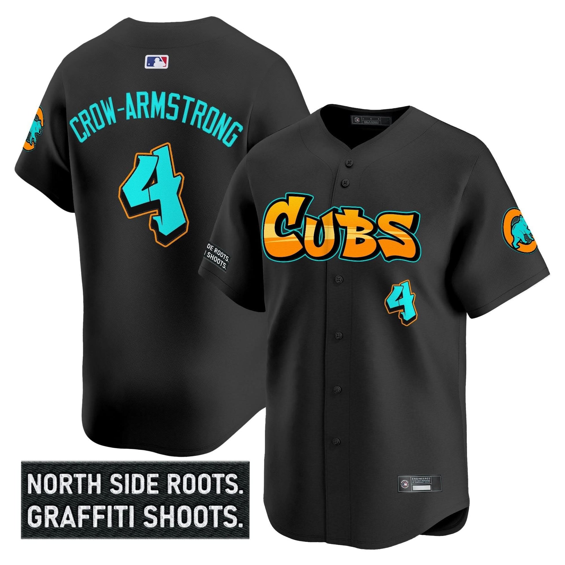 Men's Chicago Cubs 'Graffiti North Side Edition' Vapor Premier Limited Jersey - All Stitched