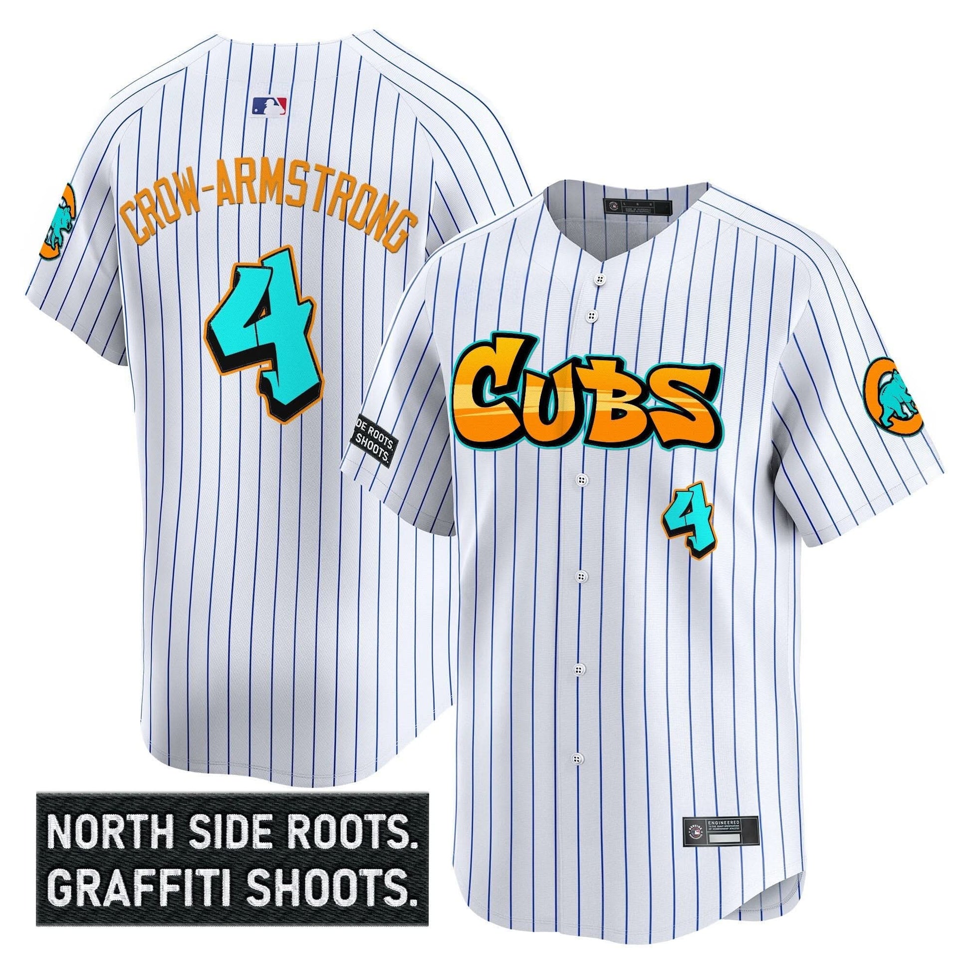 Men's Chicago Cubs 'Graffiti North Side Edition' Vapor Premier Limited Jersey - All Stitched