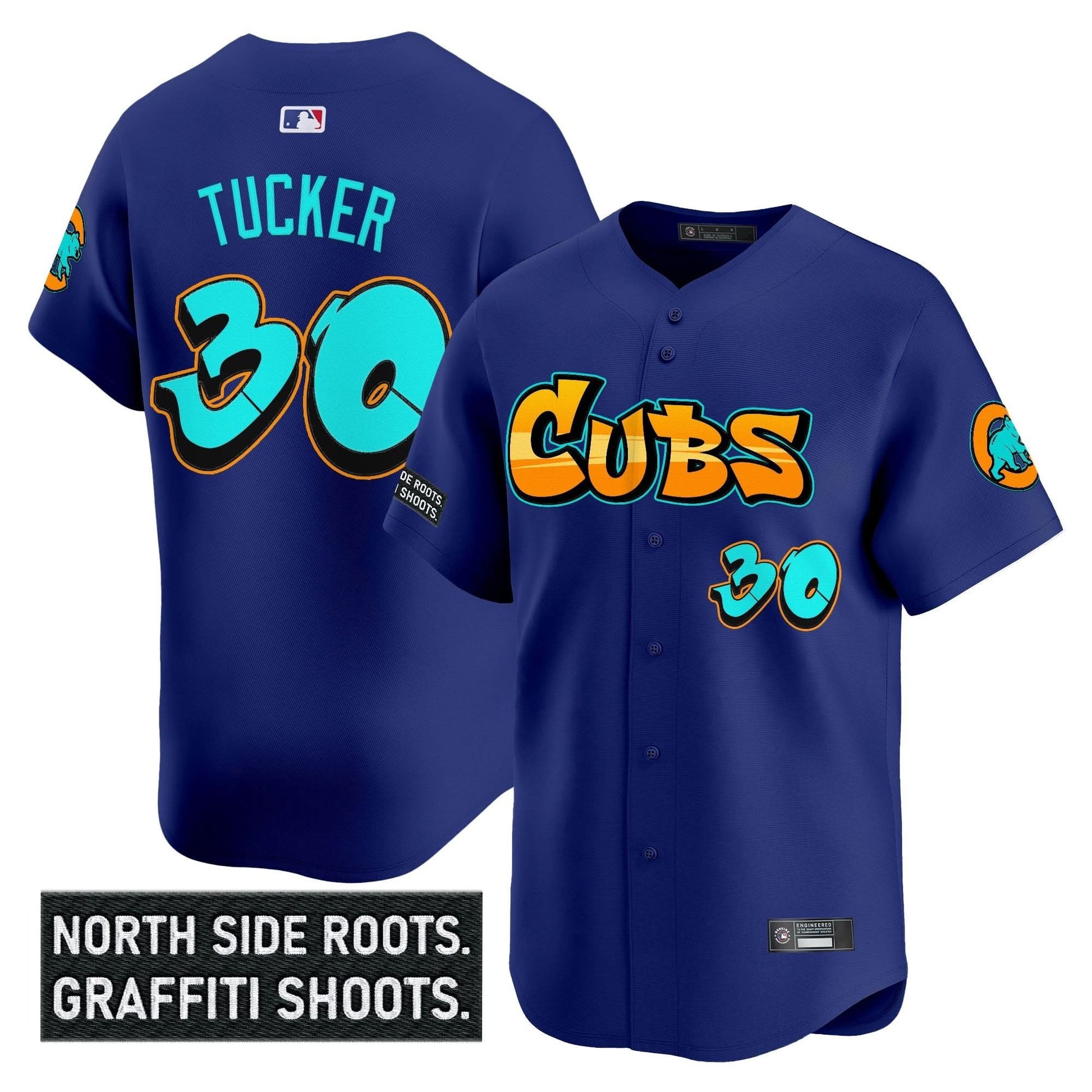 Men's Chicago Cubs 'Graffiti North Side Edition' Vapor Premier Limited Jersey - All Stitched