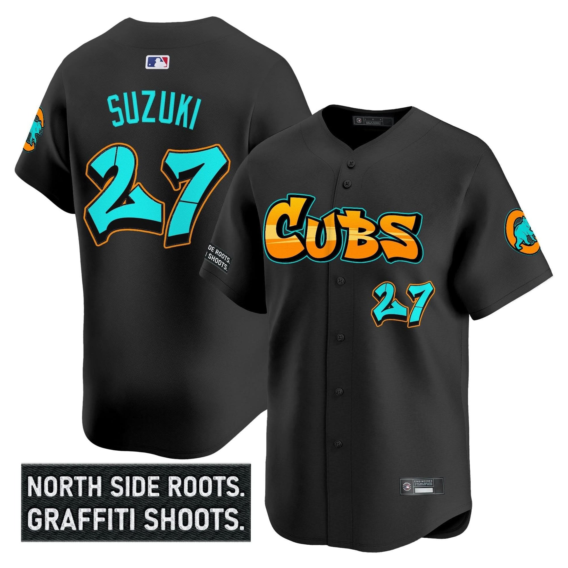 Men's Chicago Cubs 'Graffiti North Side Edition' Vapor Premier Limited Jersey - All Stitched