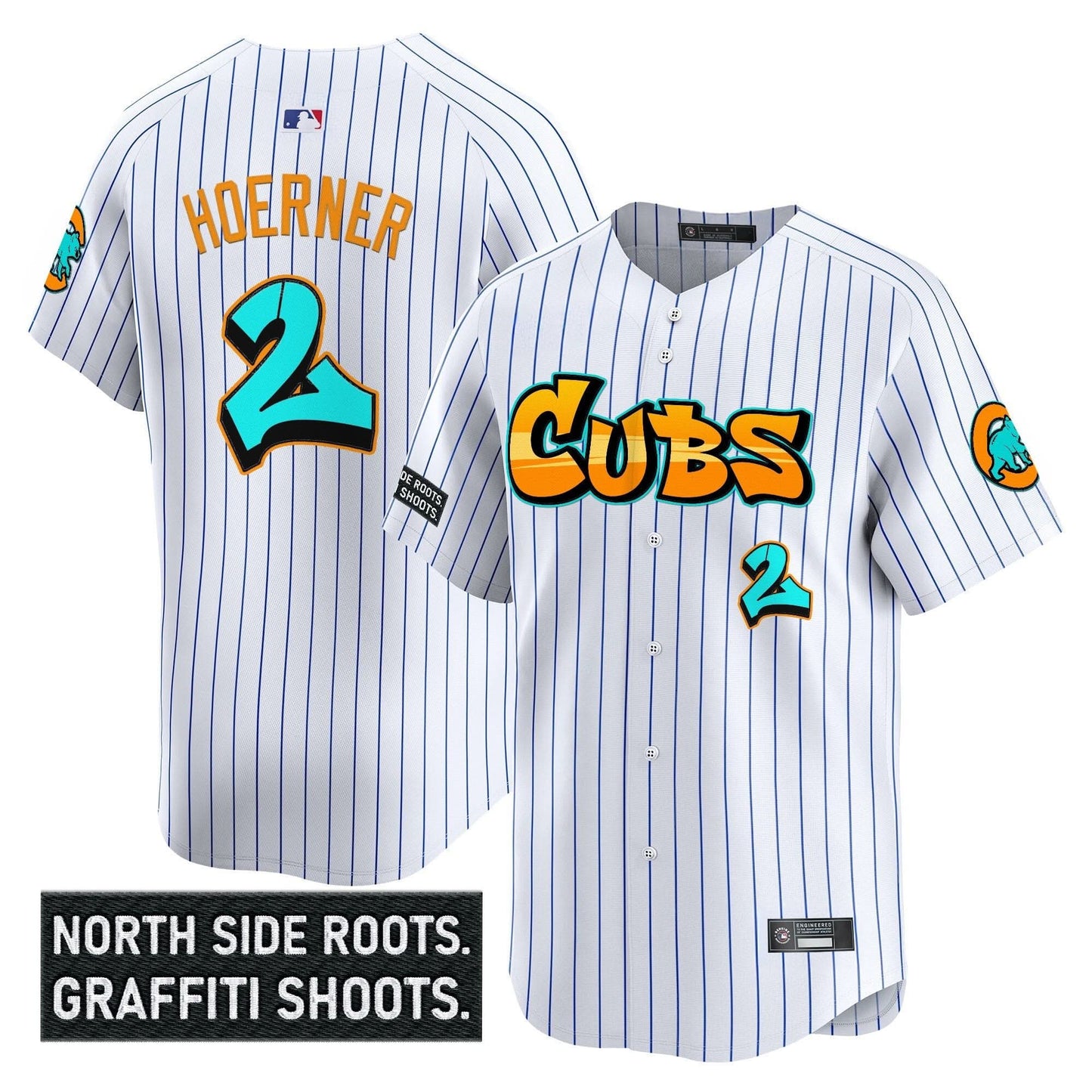 Men's Chicago Cubs 'Graffiti North Side Edition' Vapor Premier Limited Jersey - All Stitched