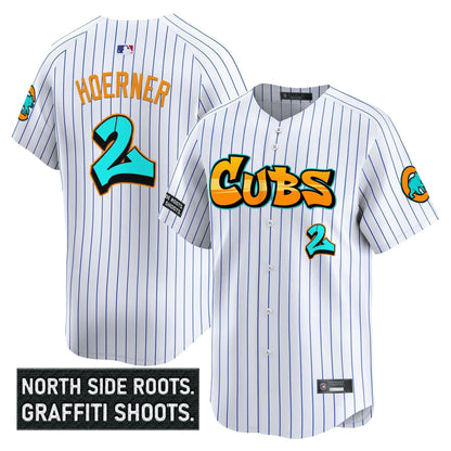 Men's Chicago Cubs 'Graffiti North Side Edition' Vapor Premier Limited Jersey - All Stitched