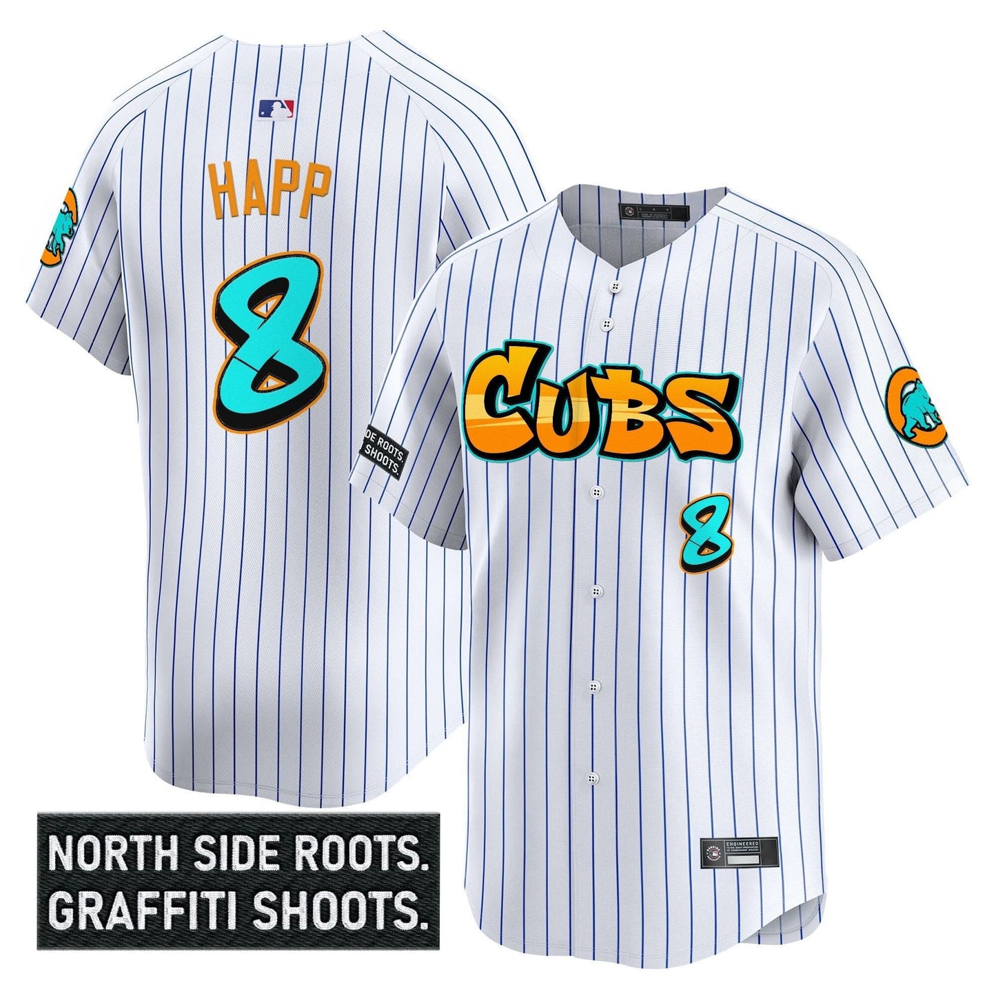 Men's Chicago Cubs 'Graffiti North Side Edition' Vapor Premier Limited Jersey - All Stitched