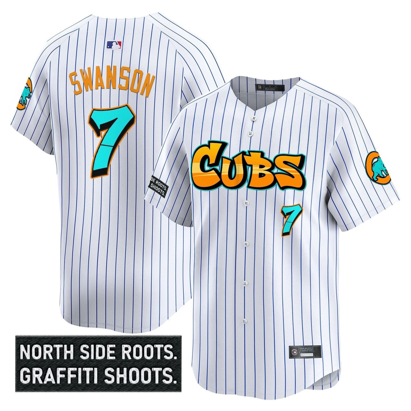 Men's Chicago Cubs 'Graffiti North Side Edition' Vapor Premier Limited Jersey - All Stitched