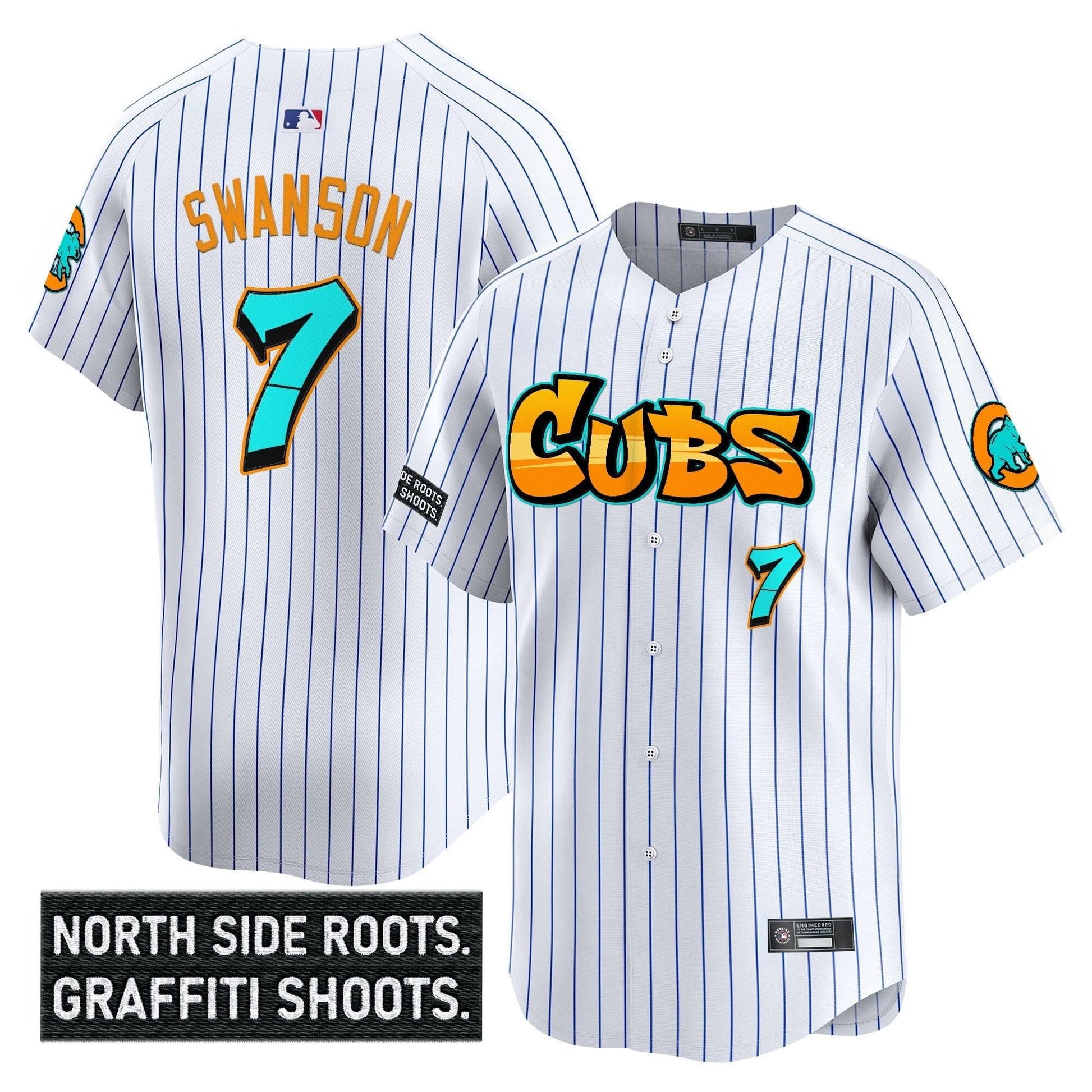 Men's Chicago Cubs 'Graffiti North Side Edition' Vapor Premier Limited Jersey - All Stitched