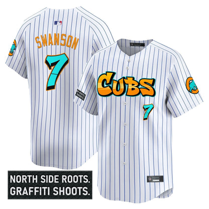 Men's Chicago Cubs 'Graffiti North Side Edition' Vapor Premier Limited Jersey - All Stitched